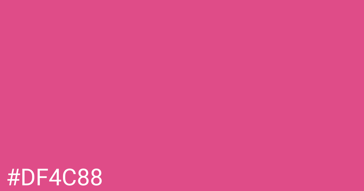 Hex color #df4c88 graphic