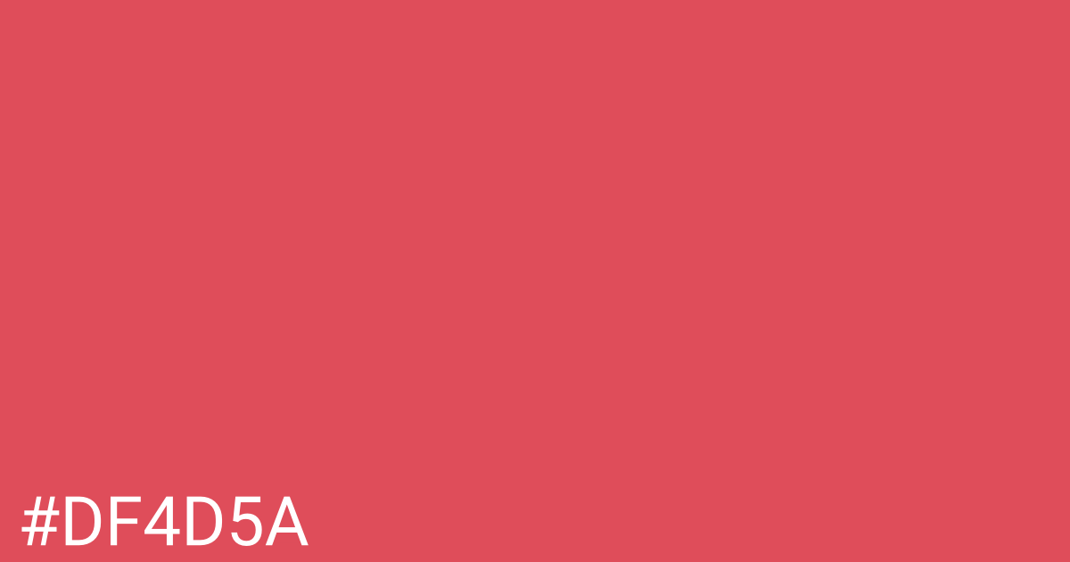 Hex color #df4d5a graphic