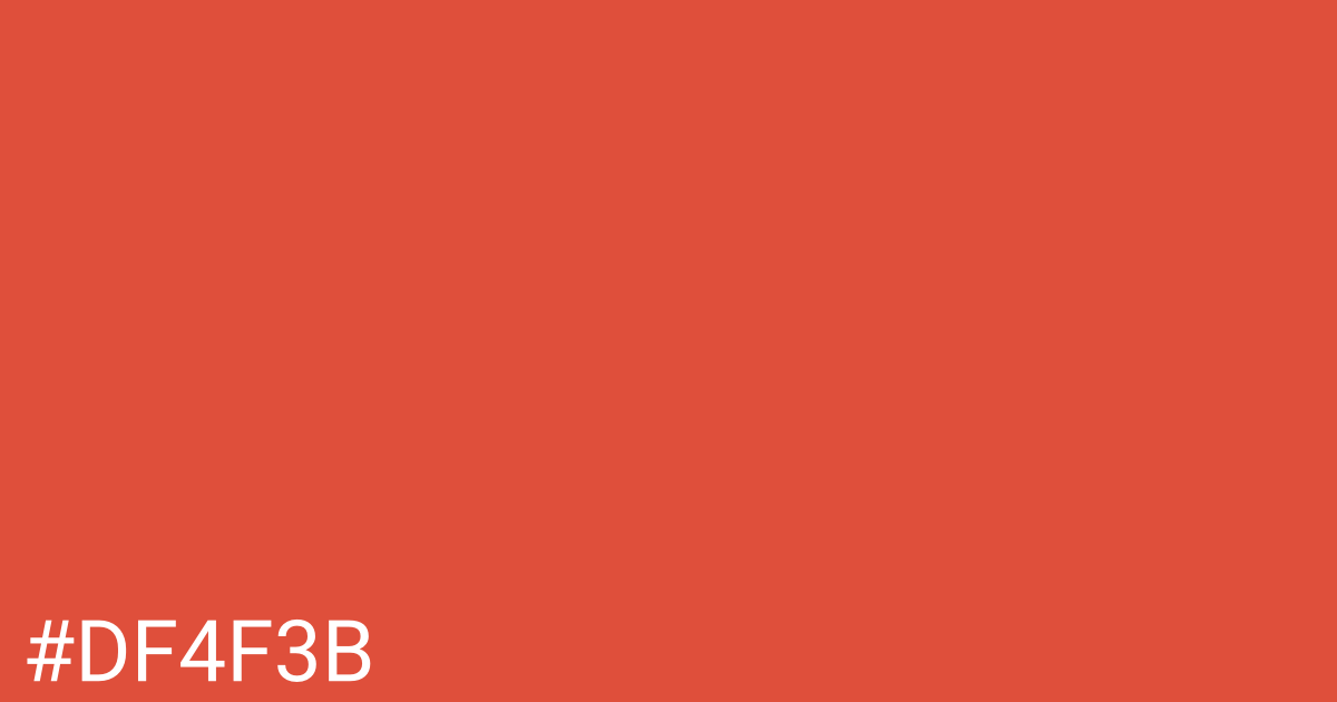 Hex color #df4f3b graphic