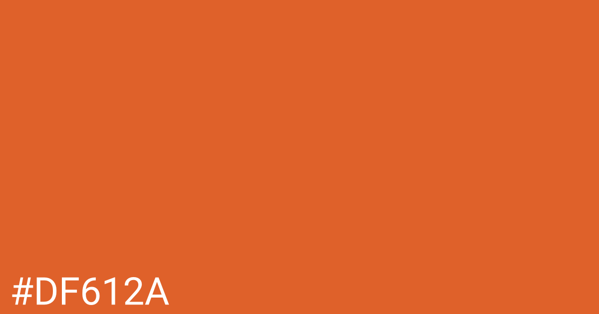 Hex color #df612a graphic
