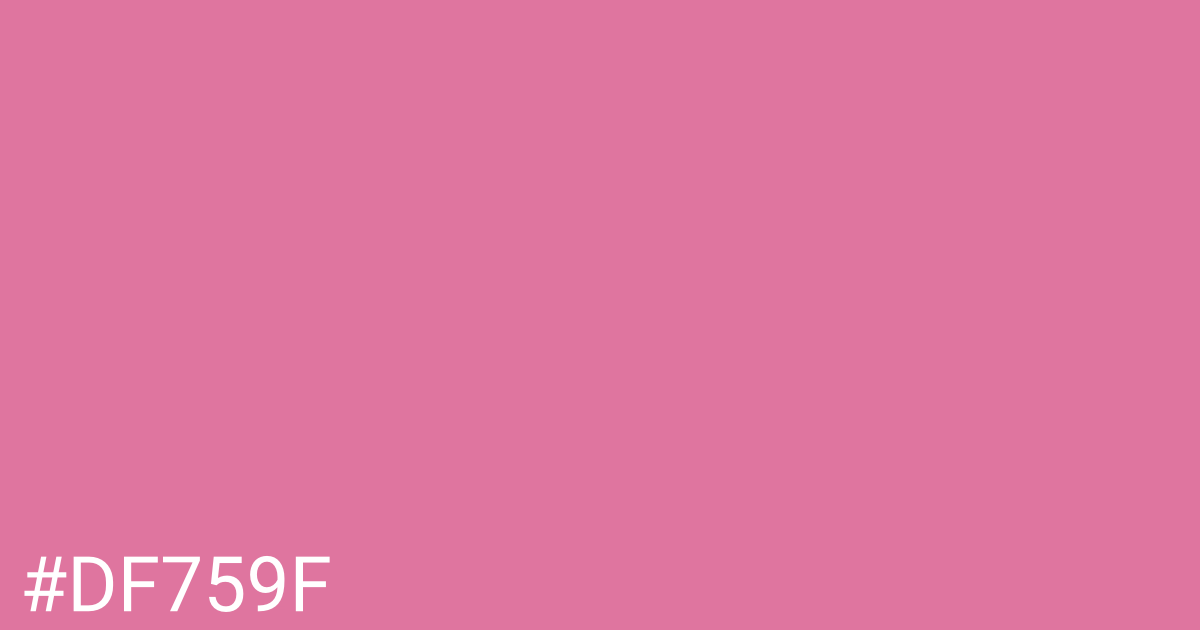 Hex color #df759f graphic