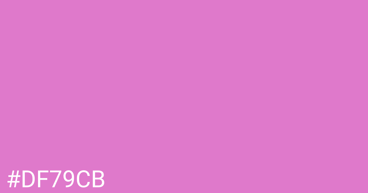 Hex color #df79cb graphic