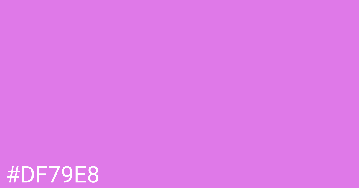 Hex color #df79e8 graphic