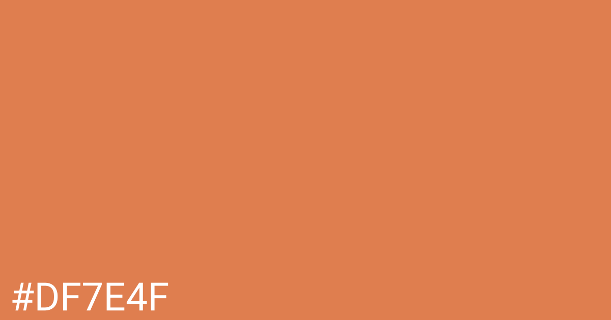 Hex color #df7e4f graphic