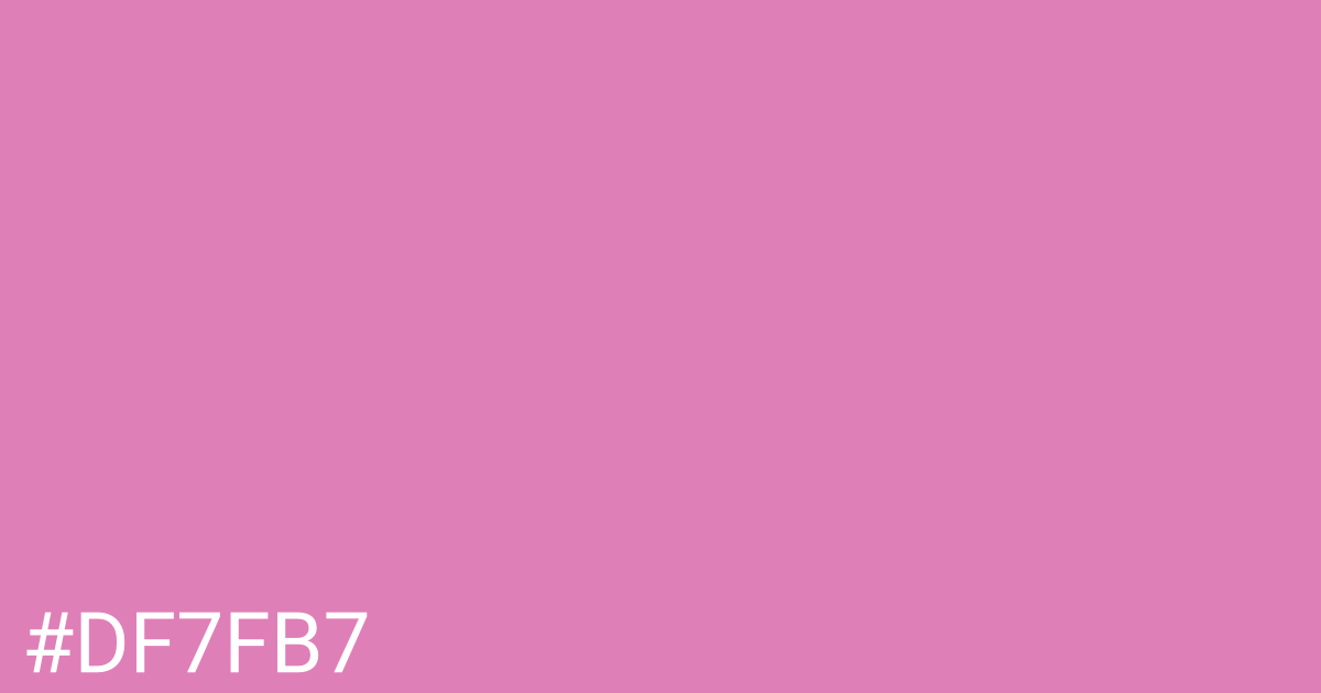 Hex color #df7fb7 graphic
