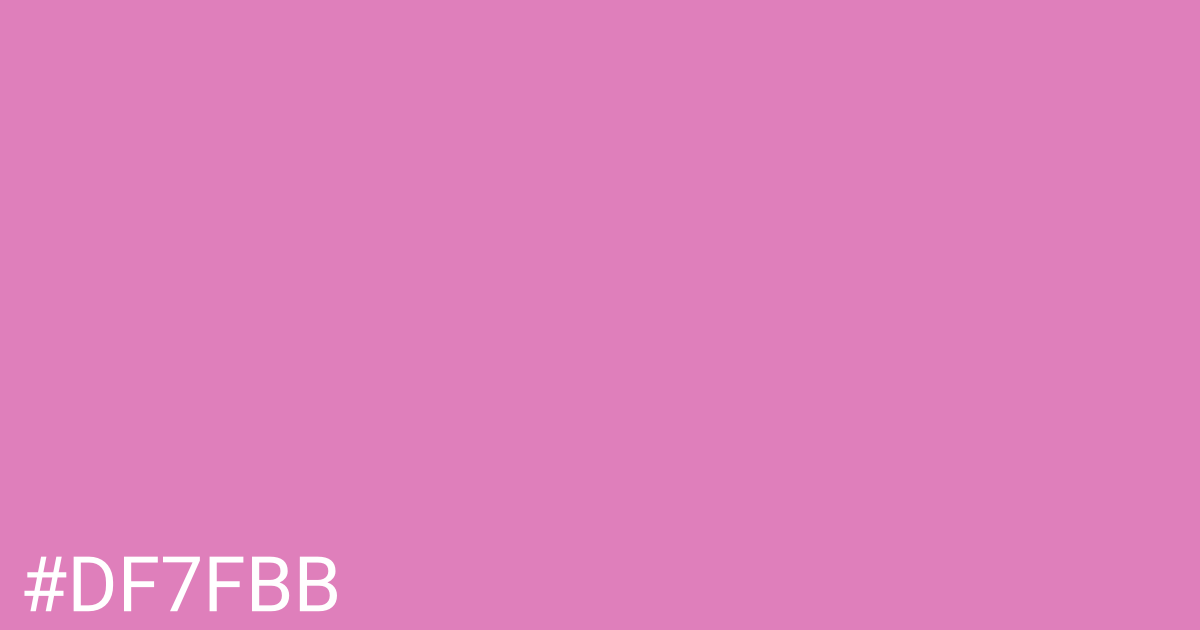 Hex color #df7fbb graphic