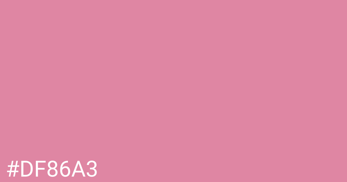 Hex color #df86a3 graphic