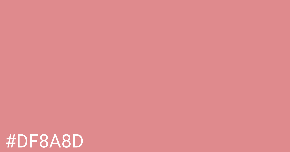 Hex color #df8a8d graphic