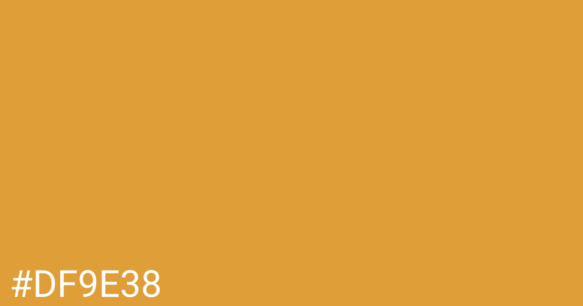 Hex color #df9e38 graphic