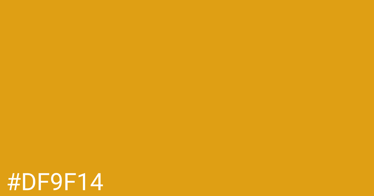 Hex color #df9f14 graphic
