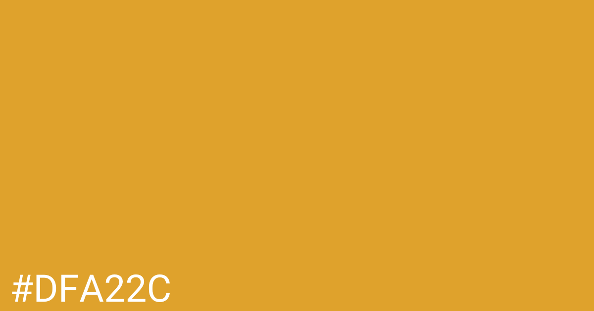 Hex color #dfa22c graphic