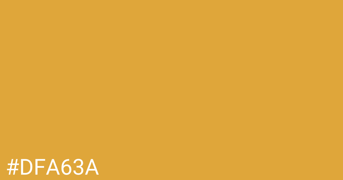 Hex color #dfa63a graphic