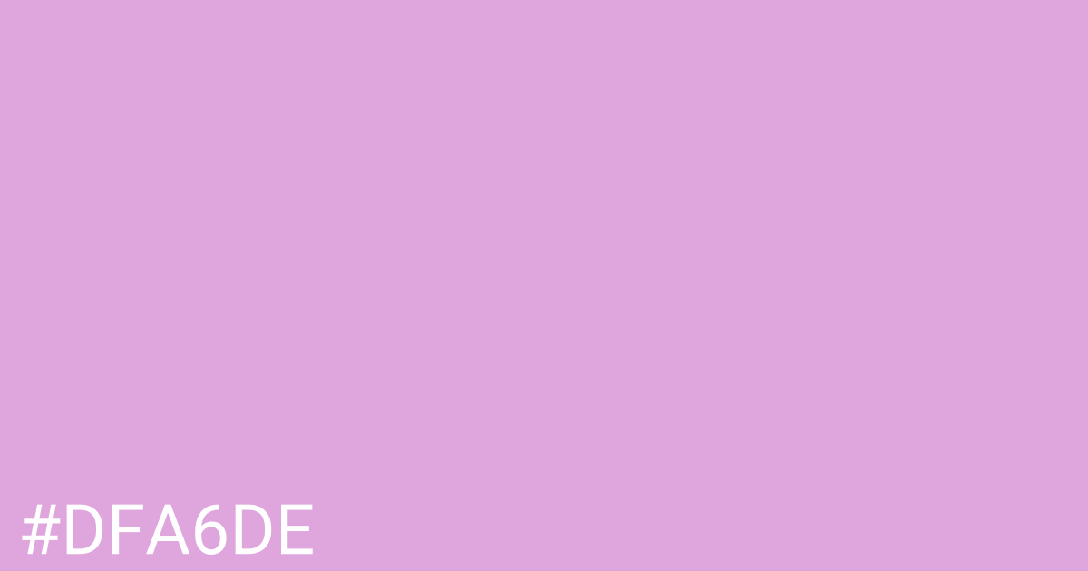 Hex color #dfa6de graphic