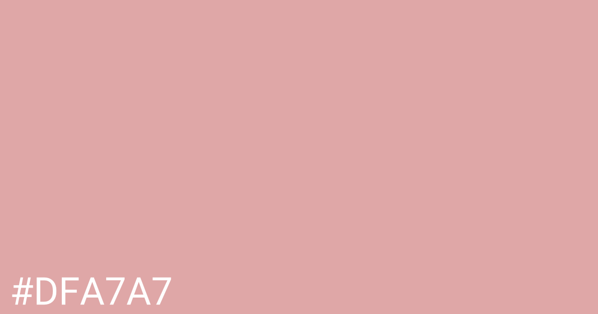 Hex color #dfa7a7 graphic