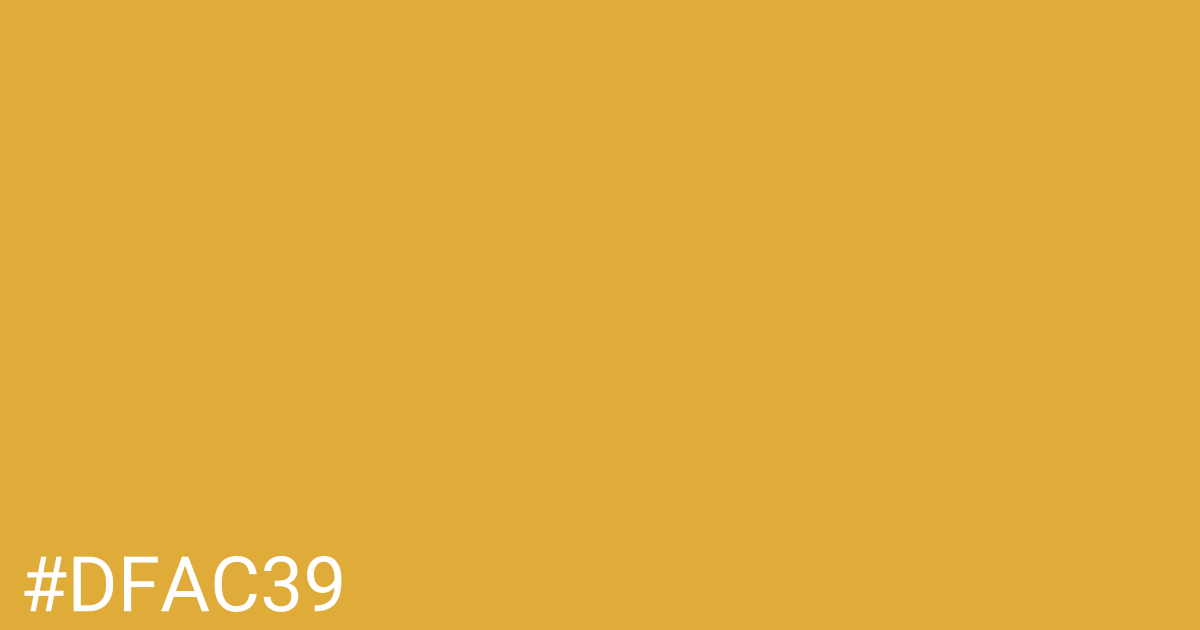 Hex color #dfac39 graphic