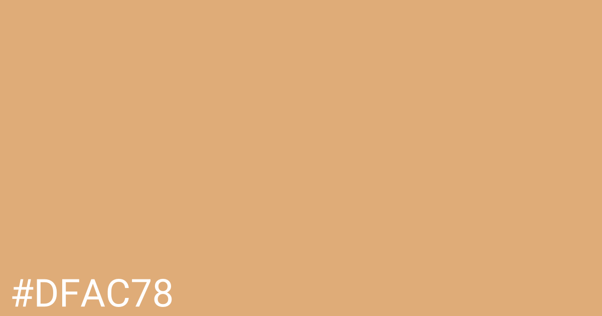 Hex color #dfac78 graphic