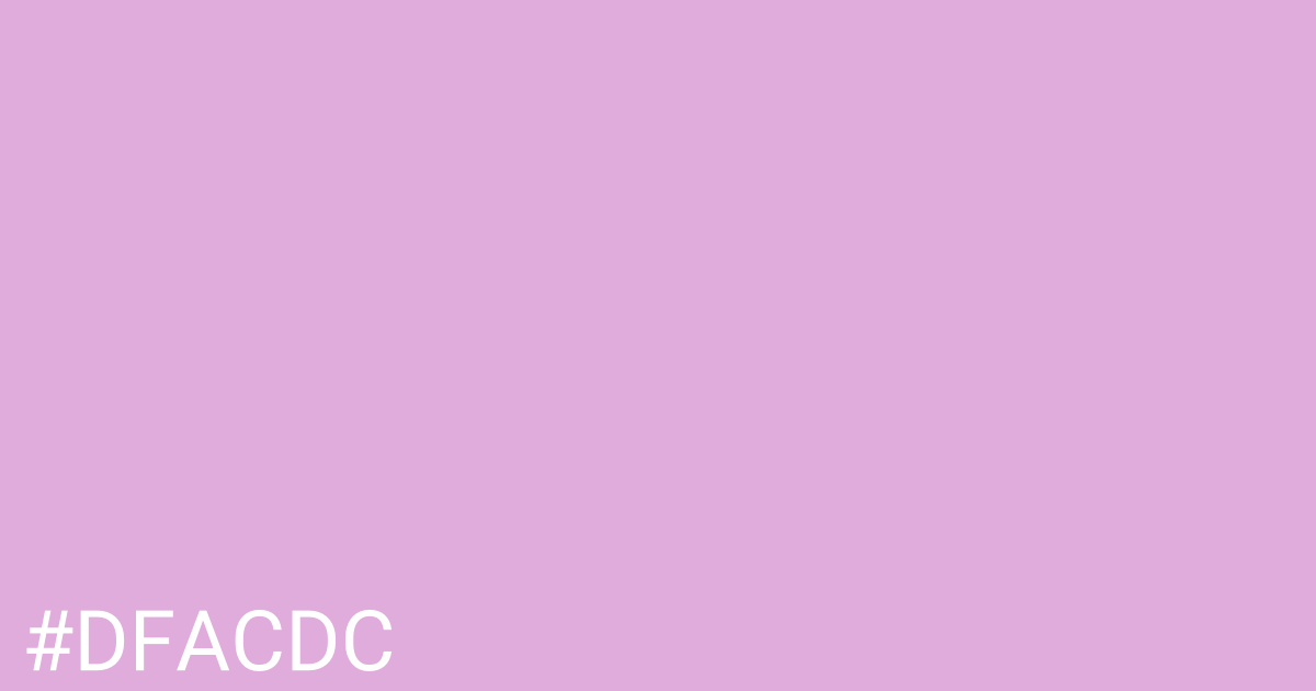 Hex color #dfacdc graphic