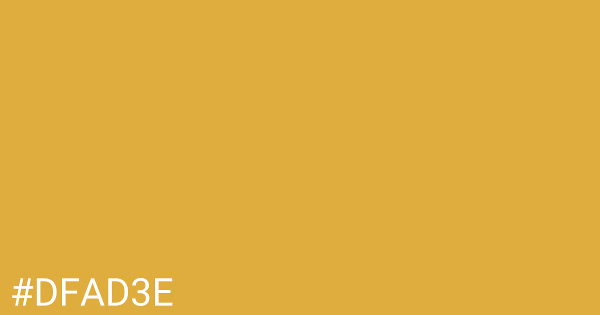 Hex color #dfad3e graphic