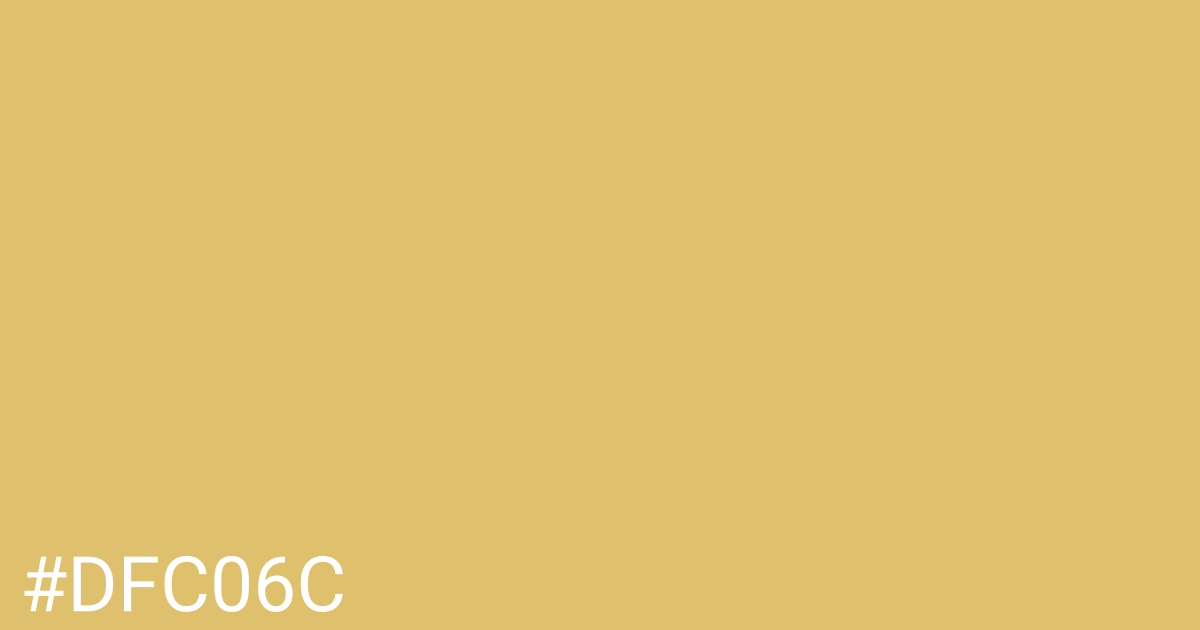 Hex color #dfc06c graphic