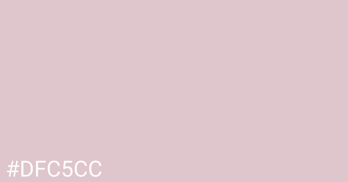 Hex color #dfc5cc graphic