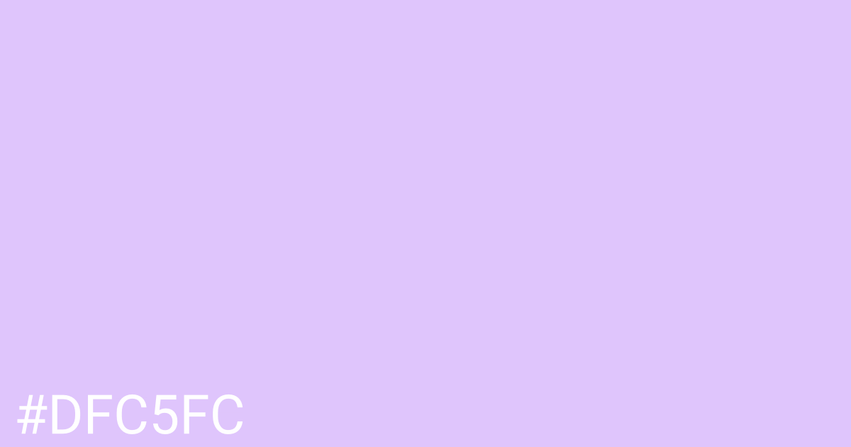 Hex color #dfc5fc graphic