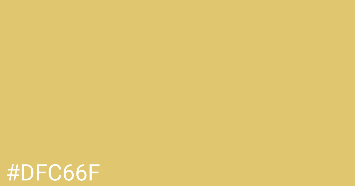 Hex color #dfc66f graphic