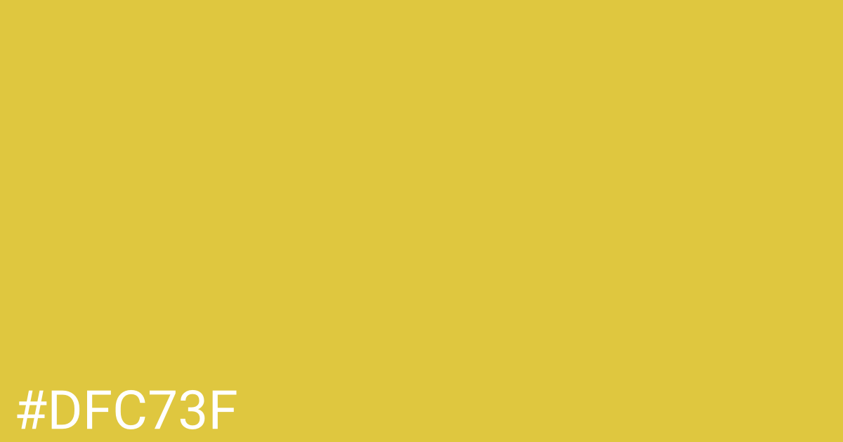 Hex color #dfc73f graphic