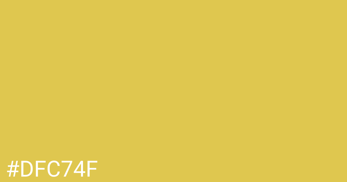 Hex color #dfc74f graphic