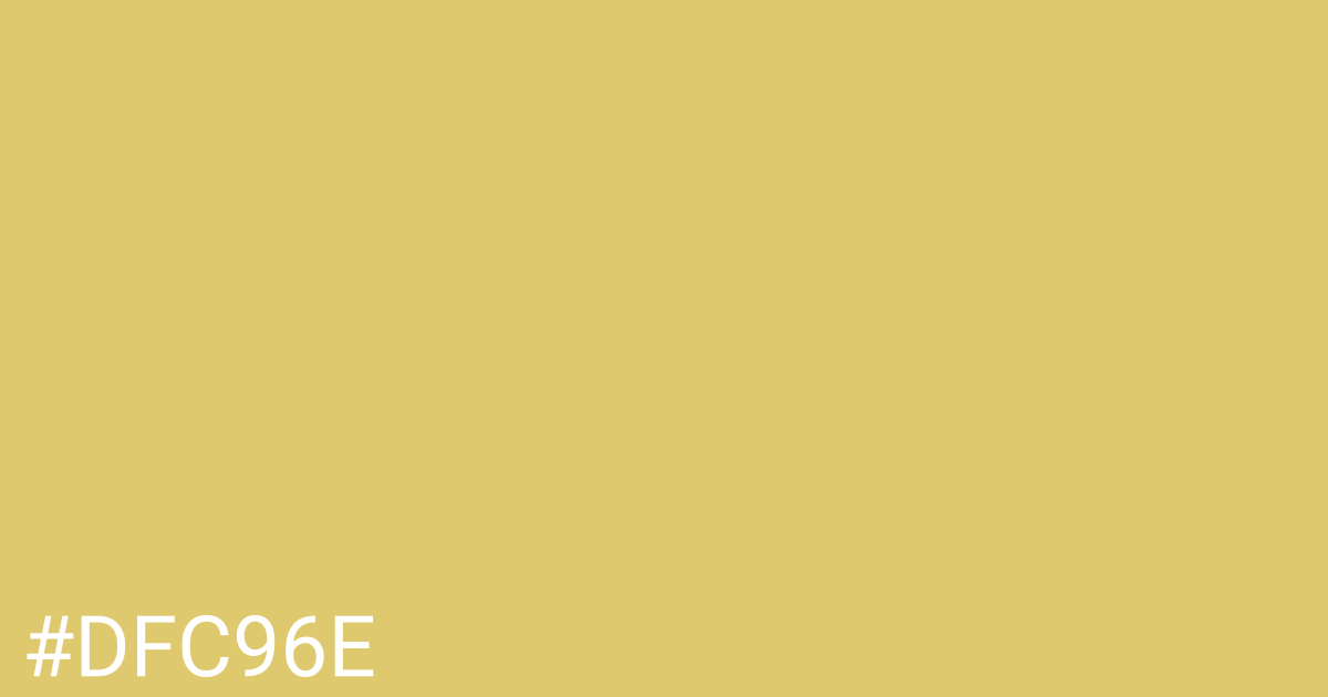 Hex color #dfc96e graphic