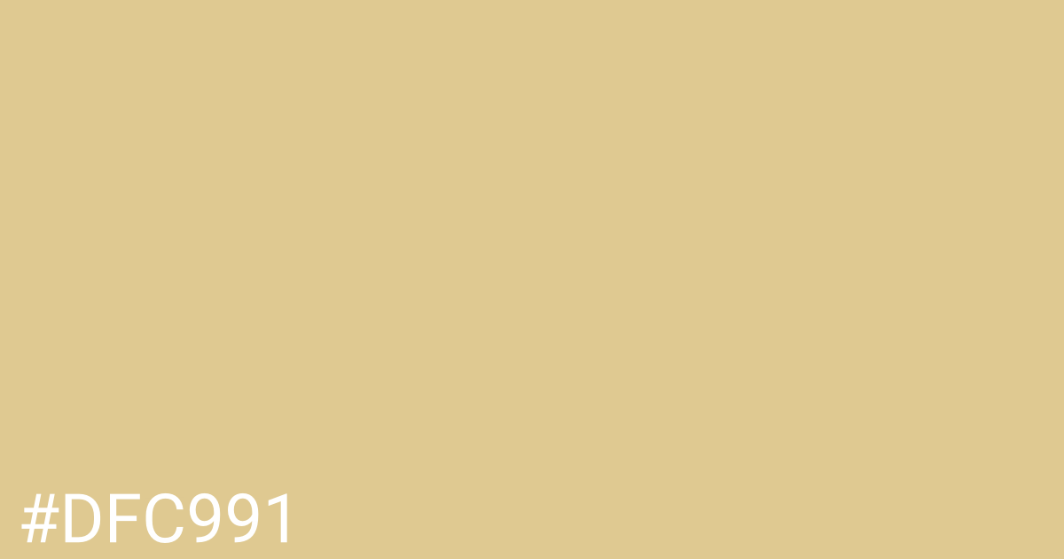 Hex color #dfc991 graphic