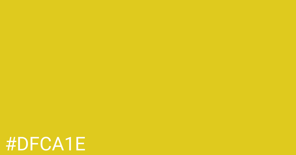Hex color #dfca1e graphic