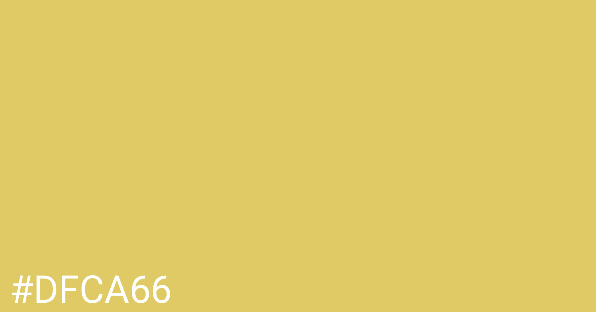 Hex color #dfca66 graphic