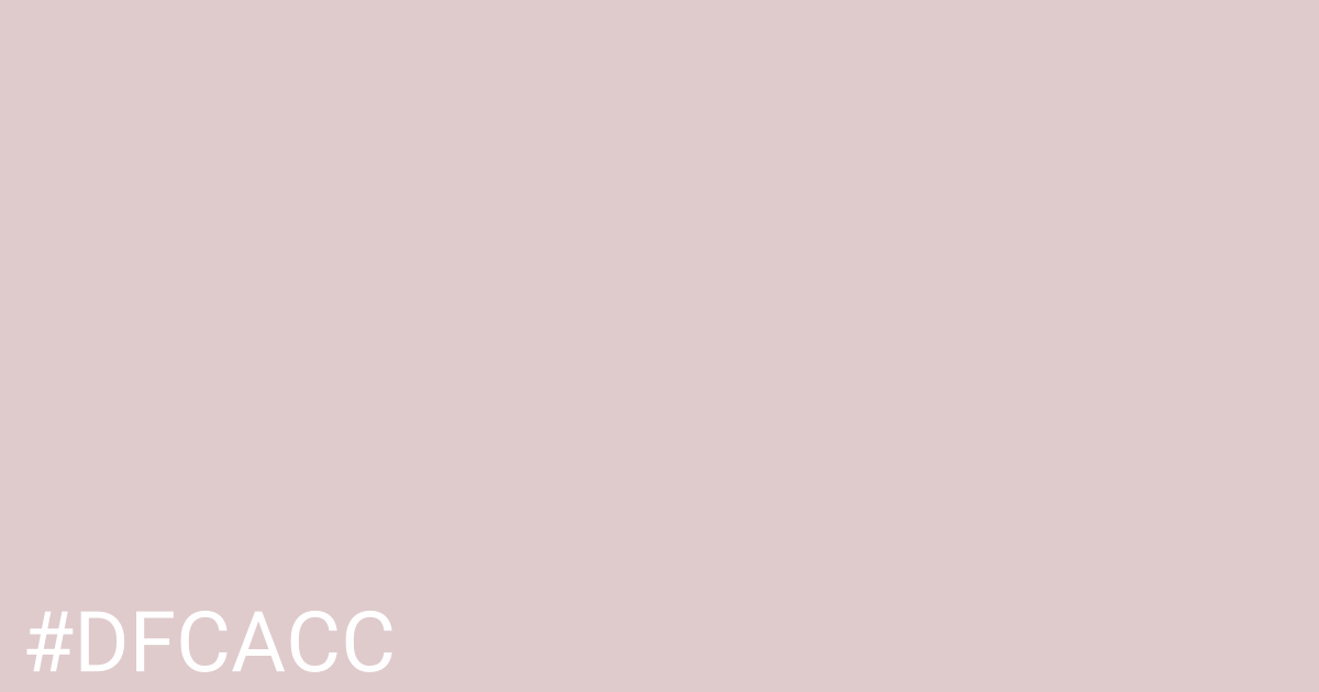 Hex color #dfcacc graphic