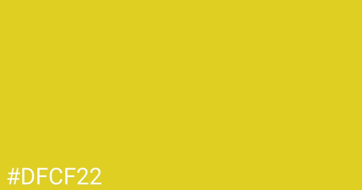 Hex color #dfcf22 graphic