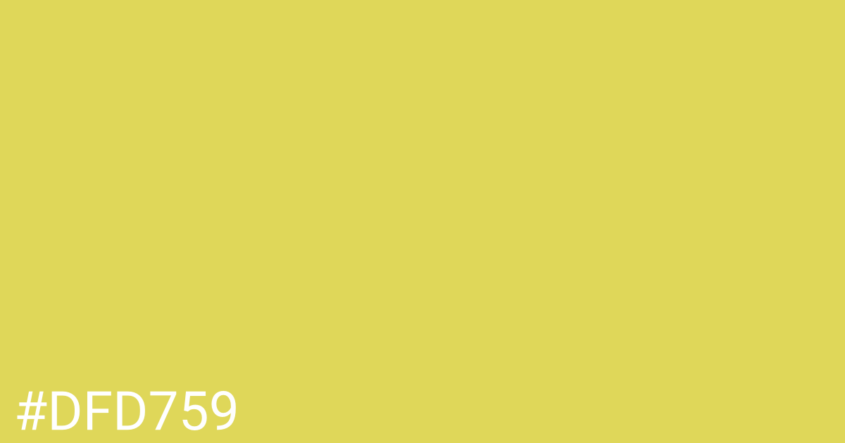 Hex color #dfd759 graphic