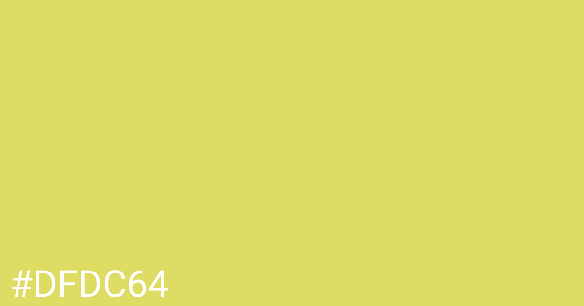 Hex color #dfdc64 graphic