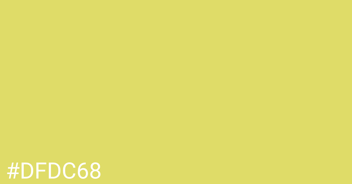 Hex color #dfdc68 graphic