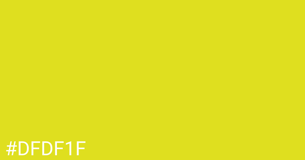 Hex color #dfdf1f graphic