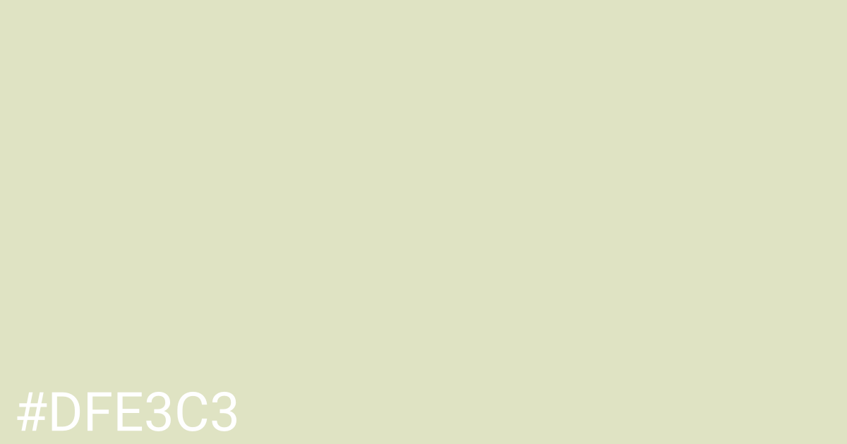 Hex color #dfe3c3 graphic