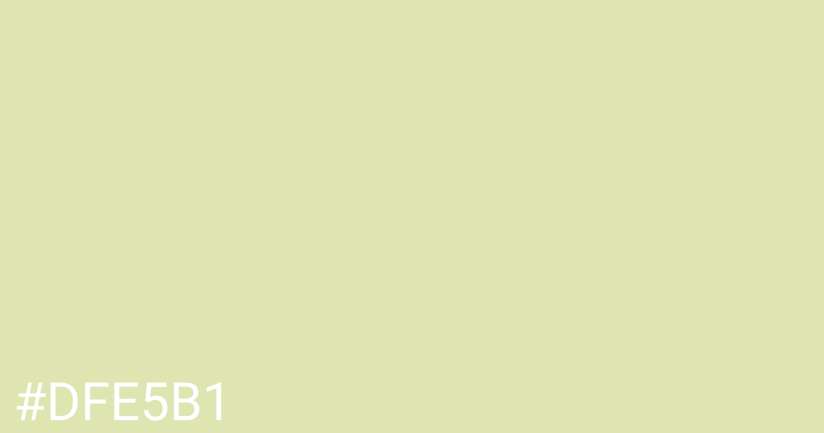 Hex color #dfe5b1 graphic