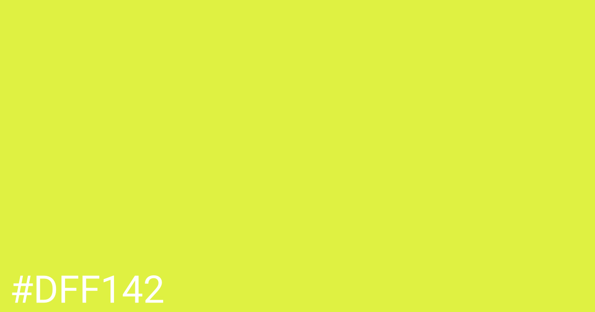 Hex color #dff142 graphic