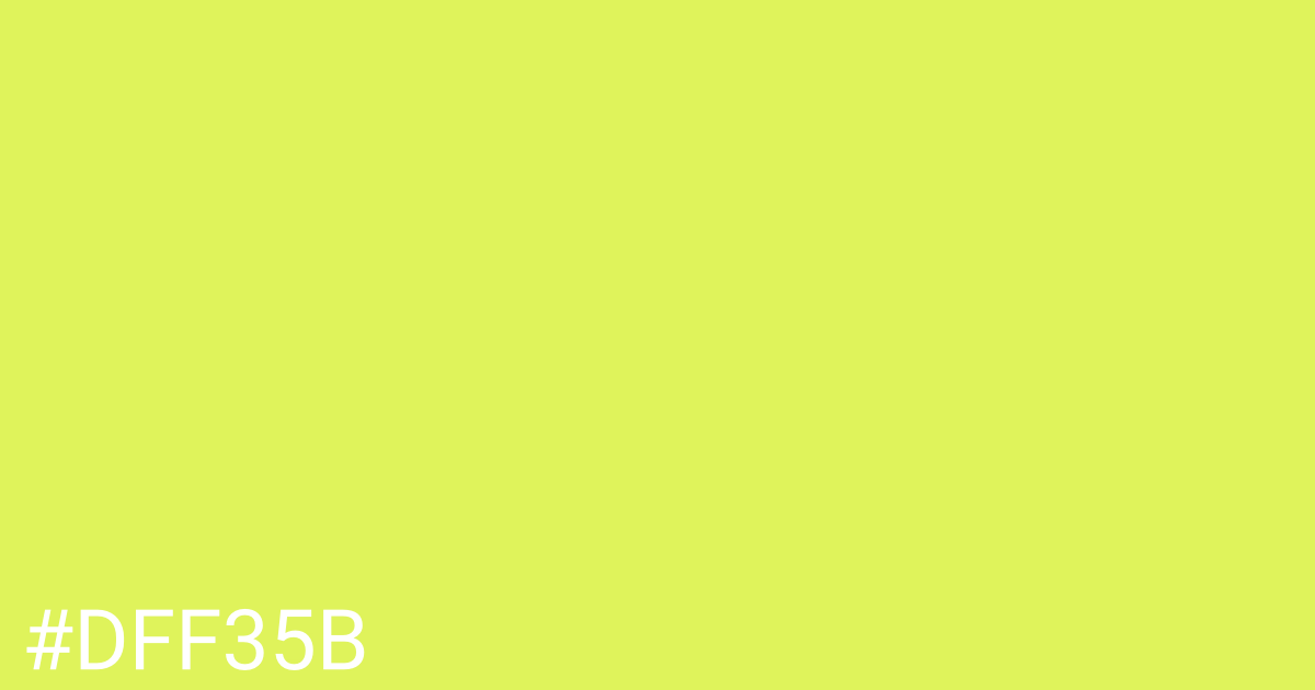 Hex color #dff35b graphic