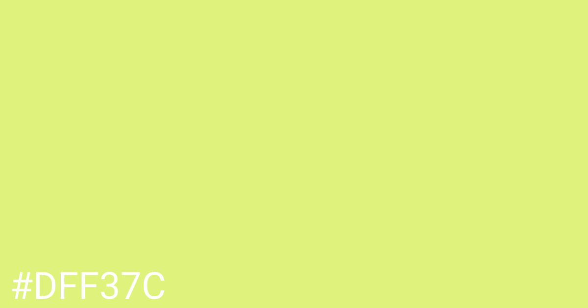 Hex color #dff37c graphic