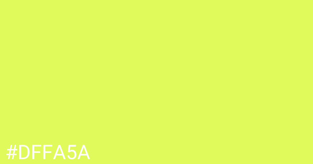 Hex color #dffa5a graphic