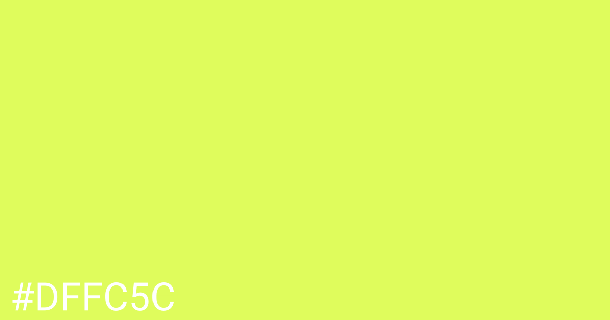 Hex color #dffc5c graphic