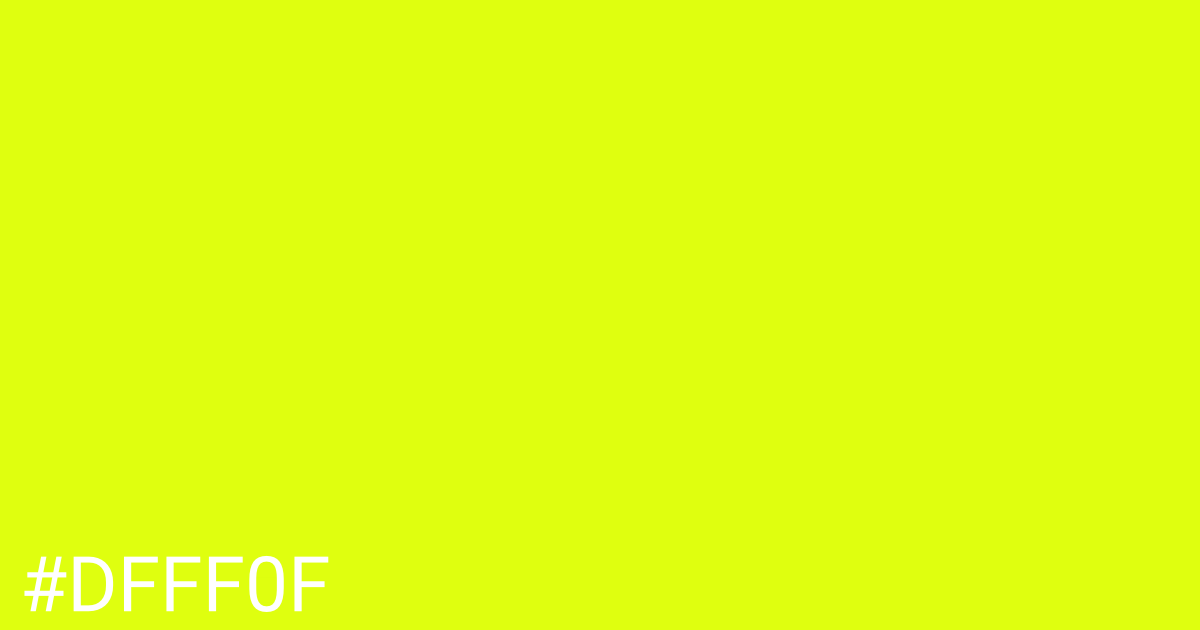 Hex color #dfff0f graphic