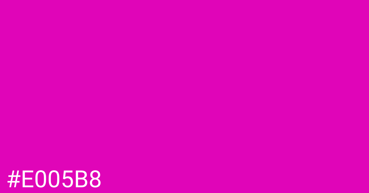 Hex color #e005b8 graphic