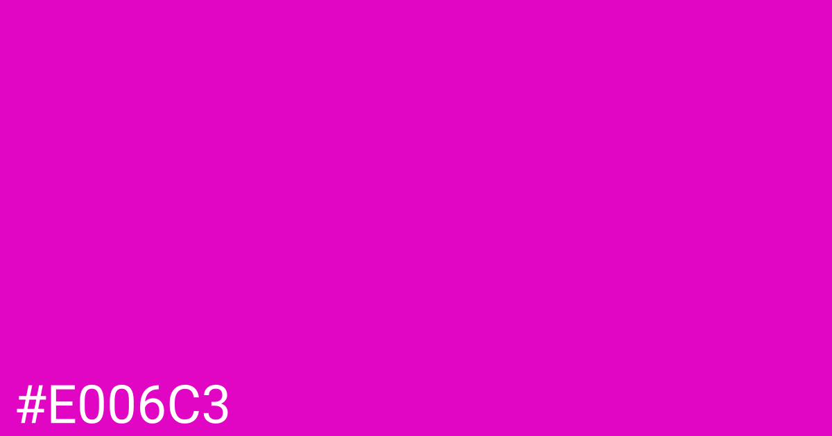 Hex color #e006c3 graphic