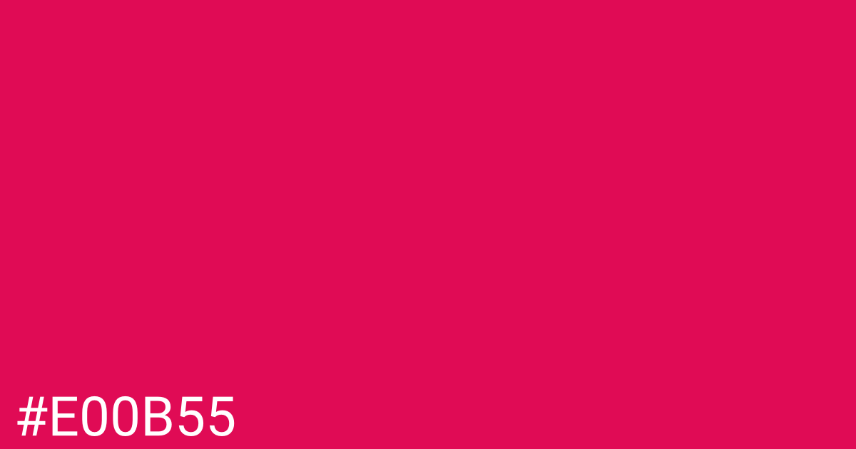 Hex color #e00b55 graphic