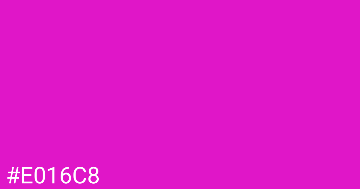 Hex color #e016c8 graphic